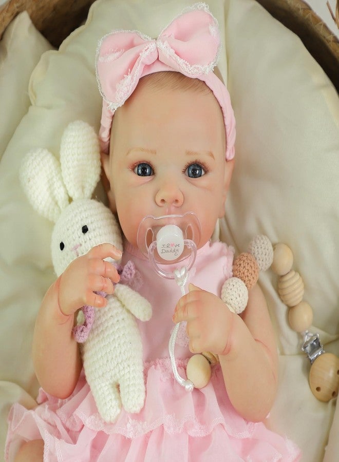 KSBD Reborn Baby Dolls - 20 Inch Realistic Baby Doll Real Life Baby Dolls Lifelike Newborn Baby Doll Girl with Soft Full Vinyl Body and Accessories can Swimming Baby Dolls for 3+ Years Old Kids Gifts - Image 4